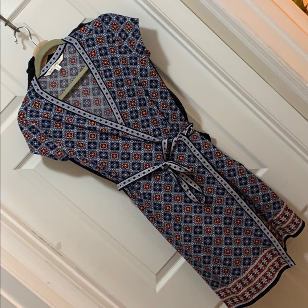 Max Studio multi-color Wrap dress Sz Small